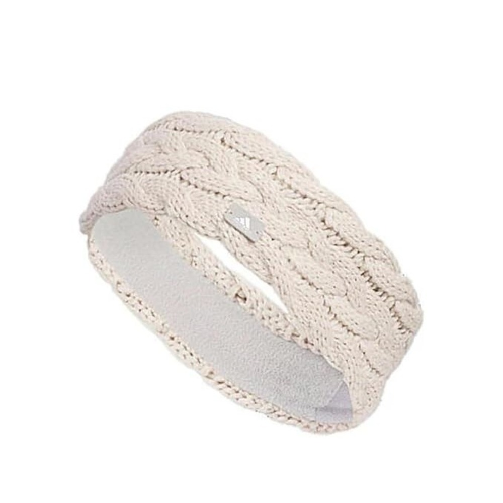 Adidas Fleece Lined Womens Fit Wonder Headband Beige
